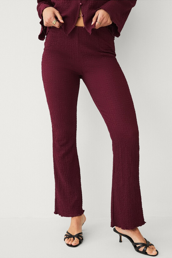 Mønstrete bukser - Rød