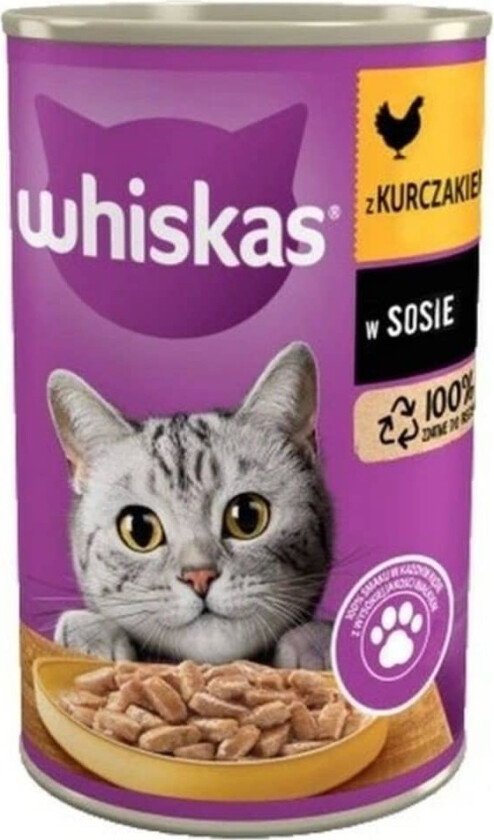 Whiskas® Kylling i Saus 400g Boks