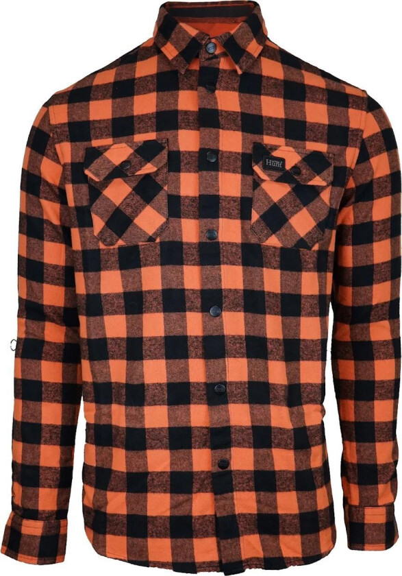 Unisex AFTER Hunt Flannel Shirt Orange/Black