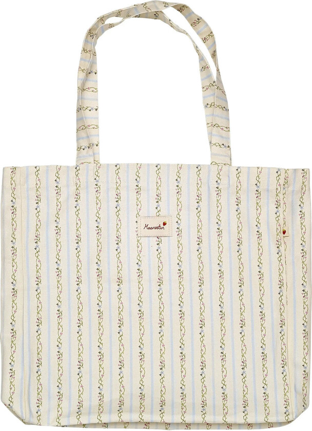 Canvas Totebag Summer Stripes Blue - Blue - ONE SIZE