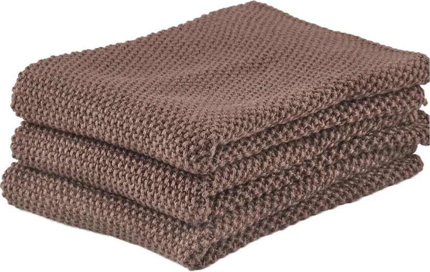 Karklud 3 Stk. Brown - Brown - 27X27X0.3CM x 27