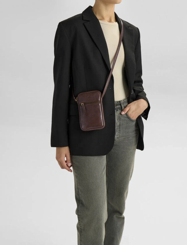 Rivermbg Mini Cross. Bag, Vin. - Brown - ONE SIZE