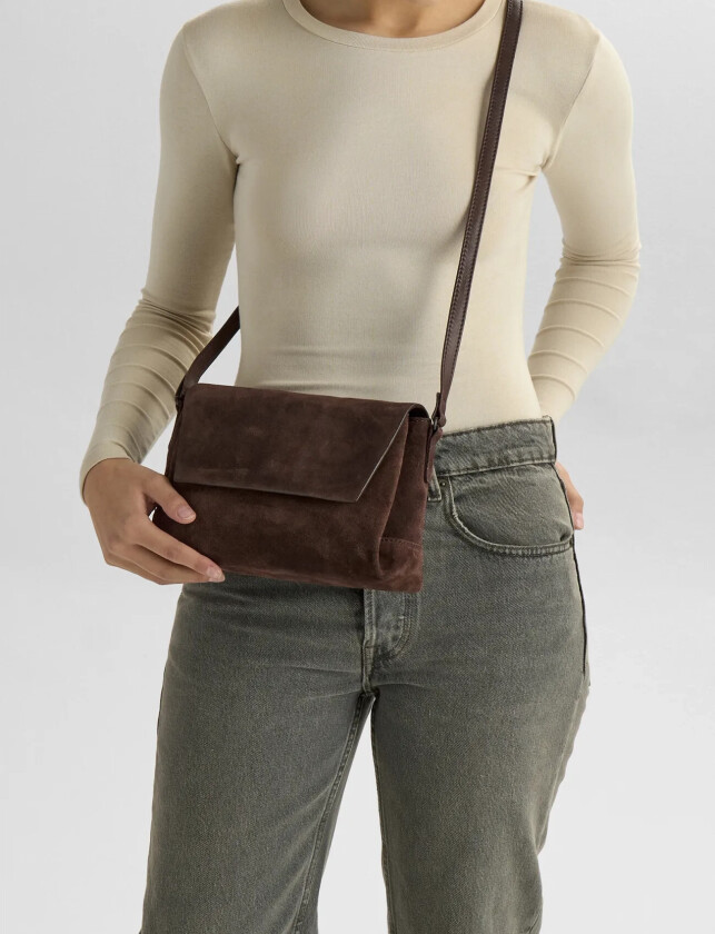 Julesmbg Crossbody Bag, Suede - Brown - ONE SIZE
