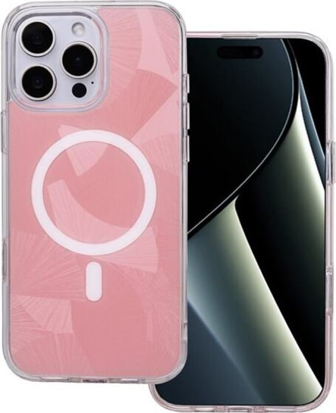Bakre skall med MagSafe for iPhone 16 Pro Max - Rosa