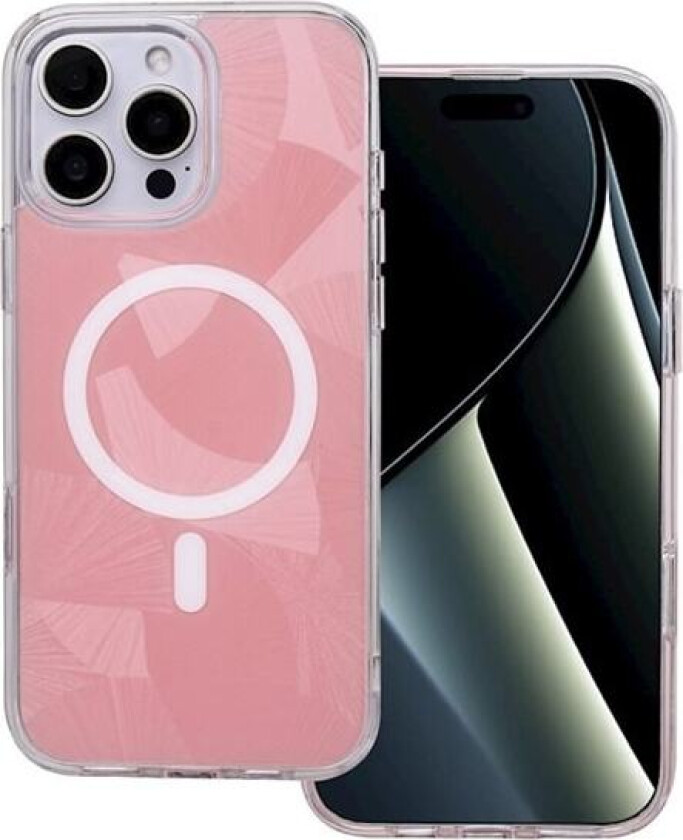 Bakre skall med MagSafe for iPhone 16 Pro - Rosa