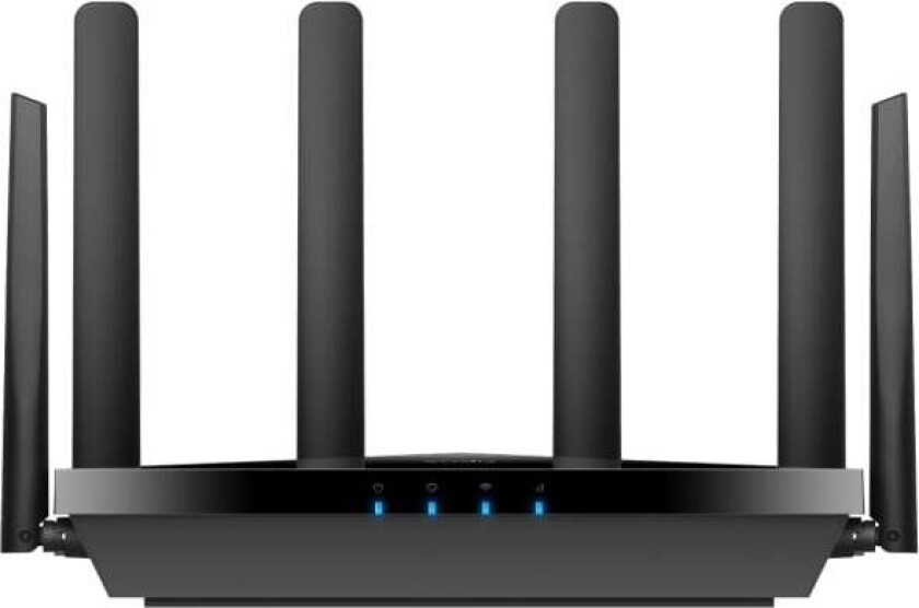 Cudy P5, Wi-Fi 6 (802.11ax), Dobbelbånd (2.4 GHz / 5 GHz), Ethernet/bredbåndsforbindelse, 5G, Sort, Frittstående router