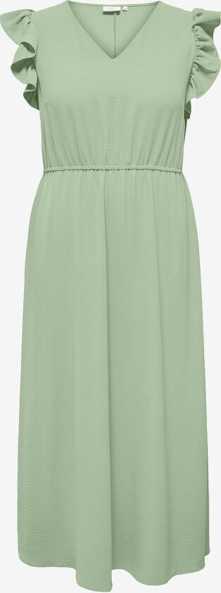 Maxikjole carMetta Life S/L Long Dress Wvn - Grønn