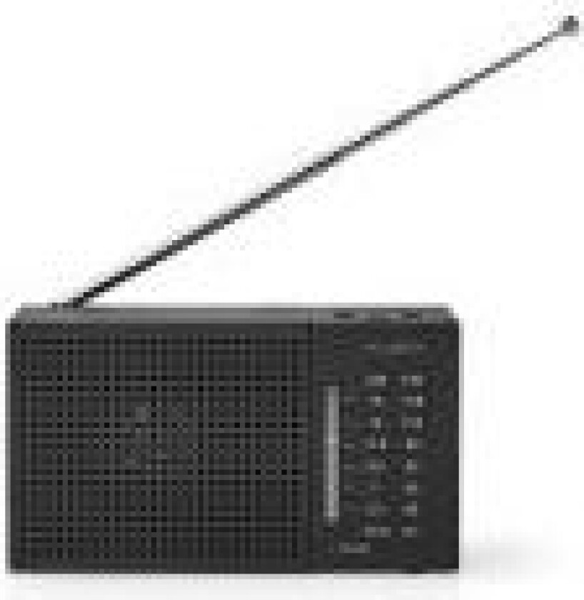 RDFM1200BK, Bærbar, Analog, AM, FM, 87,5 - 108 MHz, 530-1600 kHz, 0,5 W