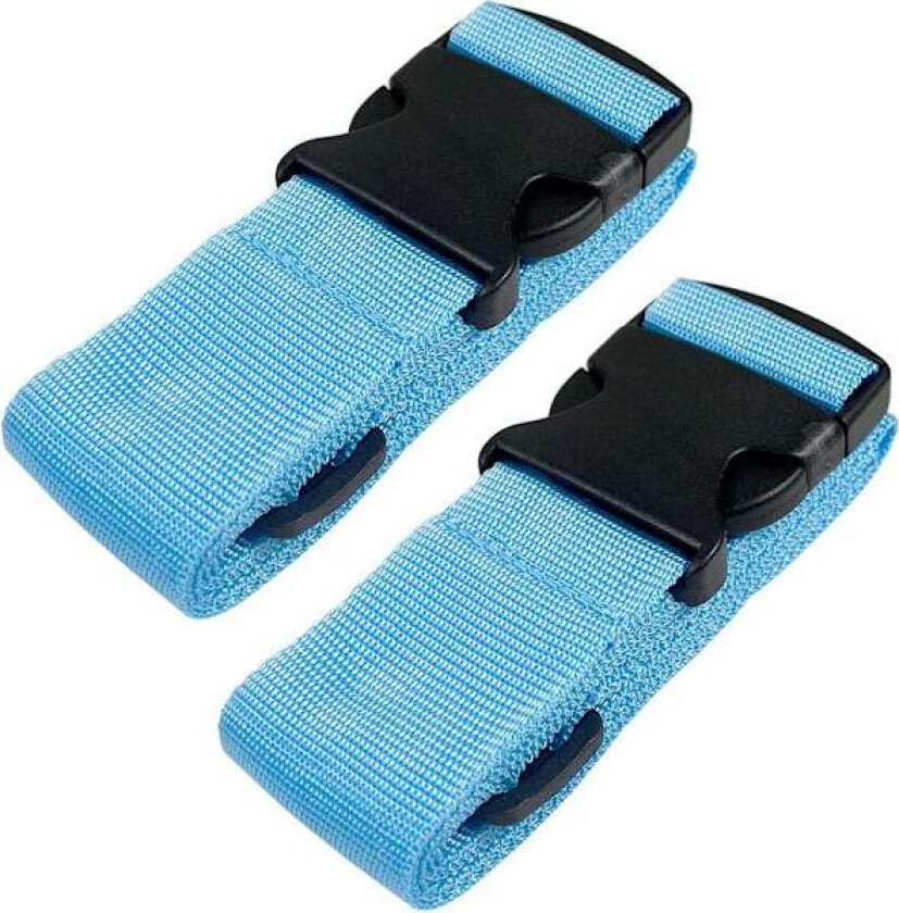 Kraftige bagasjestropper for kofferter, pakkebelte, reisetilbehør, justerbar bagstropp 2-pakning