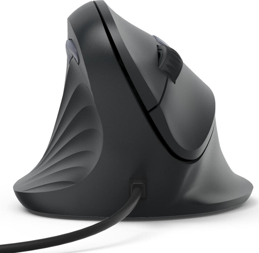 Hama ECM-500L Vertikal Ergonomisk Mus for Venstreh??ndede - 1800 DPI, 7 knapper, USB-A, Svart