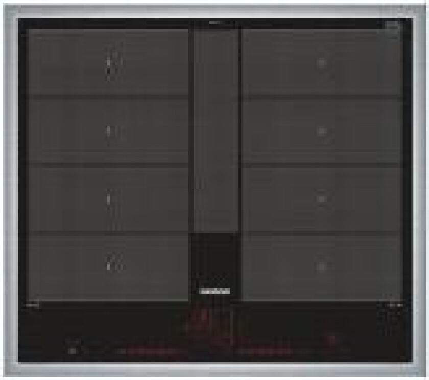 iQ700 EX645LYC1E - Induksjonskomfyrtopp - 4 plater - Nisje - bredde: 56 cm - dybde: 49 cm - med pynt av rustfritt stål - svart/rustfritt stål