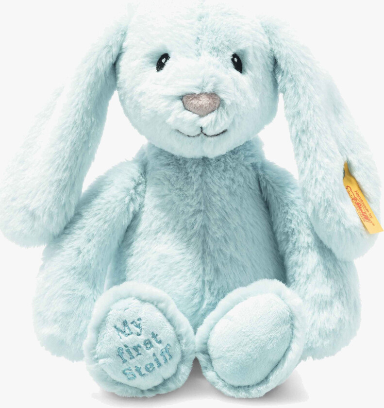 Kosedyr Min Første Kanin Hoppie 26 cm, Blå - Kosedyr - 100% Polyester