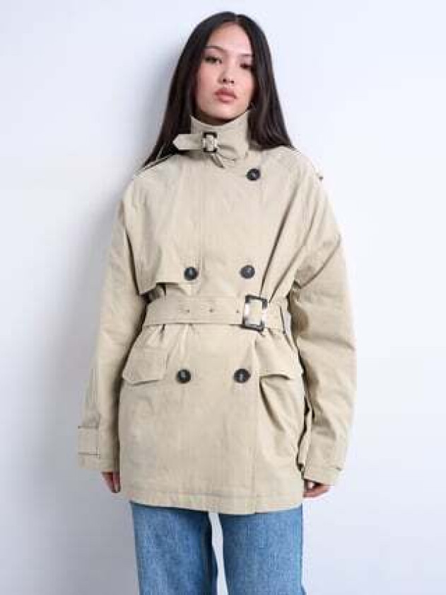 Brooklyn Belted Mac Coat - Beige - Dame - Kåper - Korte kåper