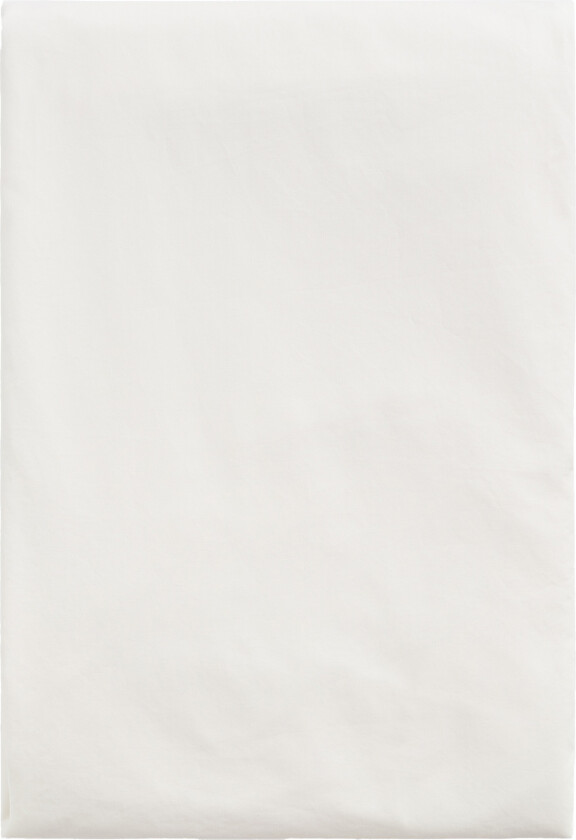 Percale Fitted Sheet, 180x200x30, Broken White - Laken