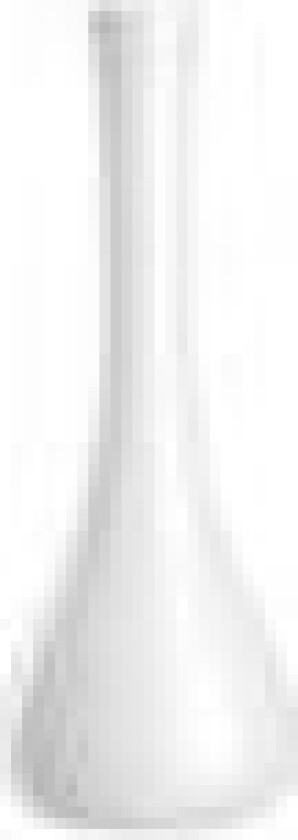 Sacchetta, Flaske-formet Vase, Glass, Hvit, Innendørs, 400 mm, 150 mm