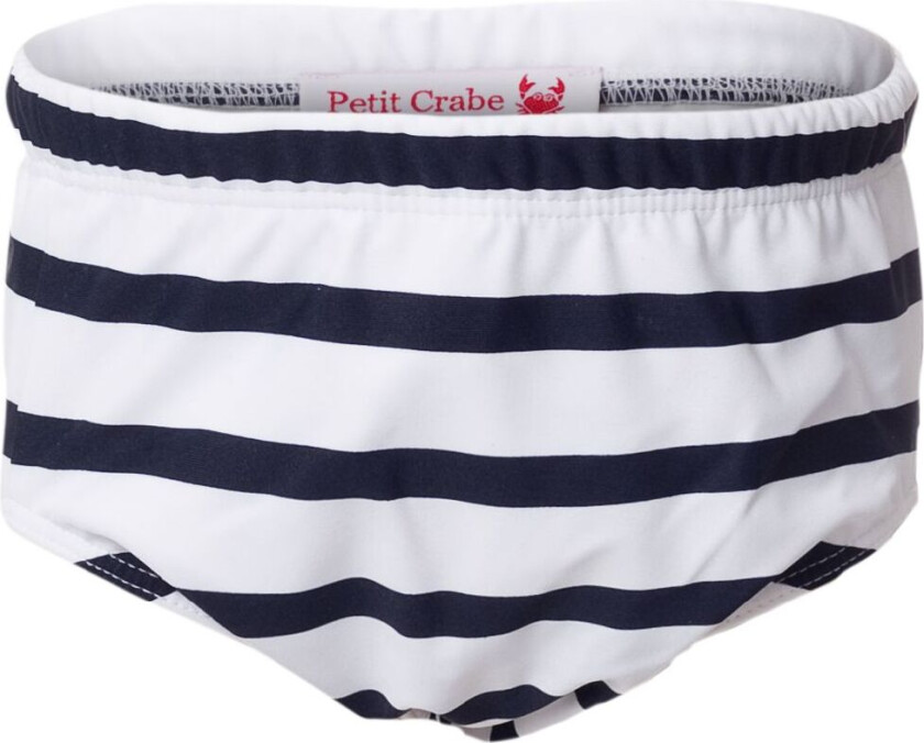 Svømmebleie - Leo - UV50+ - Hvit/Marine Stripet - - 2-3 år (92-98) - Svømmebleie