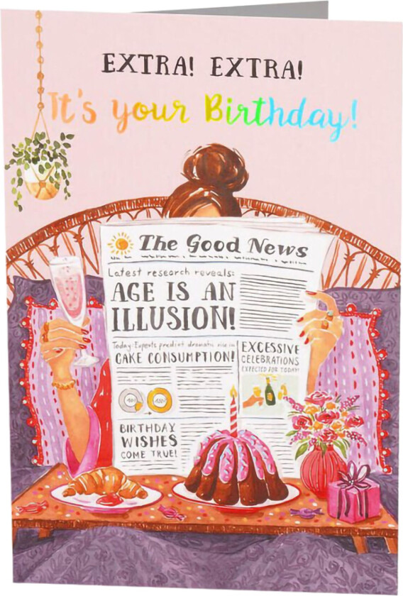Bilde av Bursdagskort Birthday Newspaper