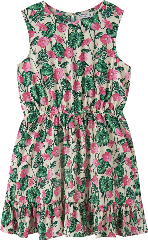 Spencer - NkfVinaya - Summer Sand/Hibiskus - - 13 år (158) - Kjole