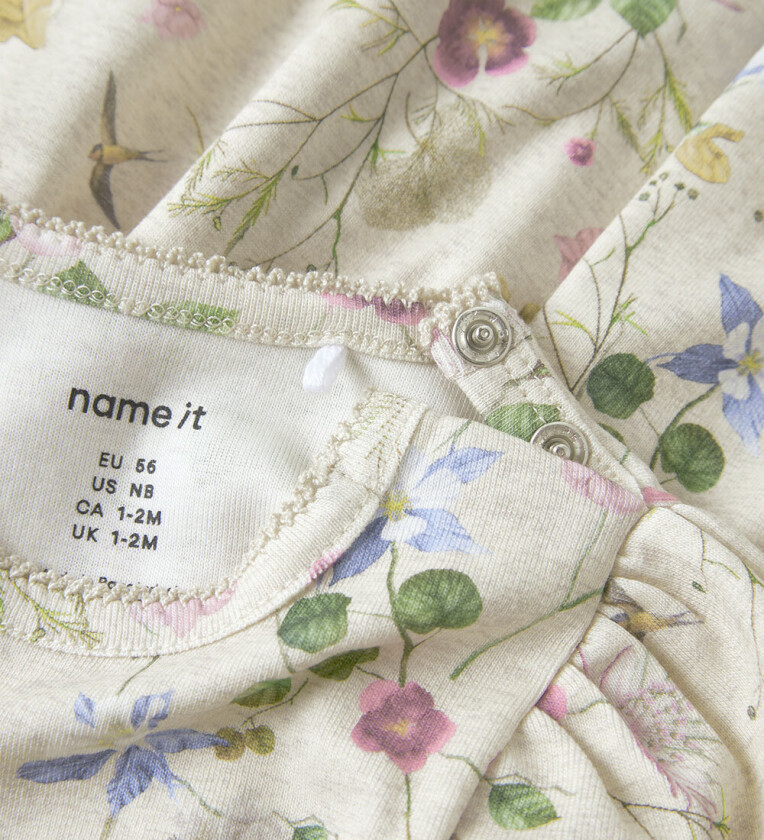 Kjole - NbfFalca - Peyote Melange - - 1½ år (86) - Kjole