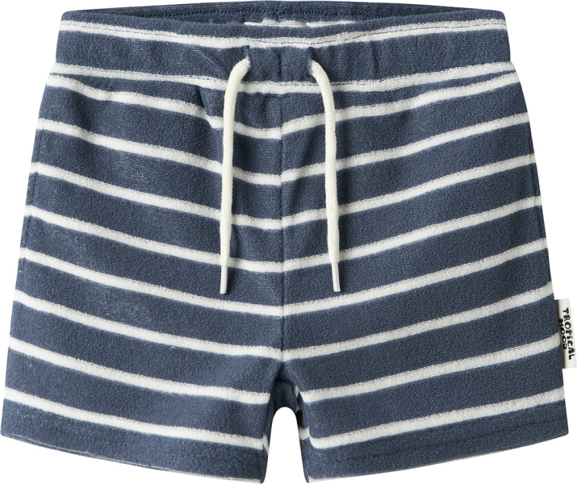 Shorts - Terry - NmmFinti - Vintage Indigo - - 6 år (116) - Shorts