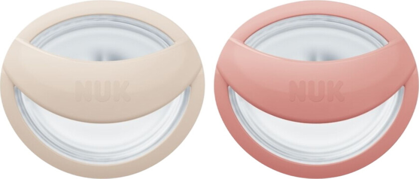 Smokker - 2-pack - Perfekt match - Beige/Rød - - 0-6 md - Smokk