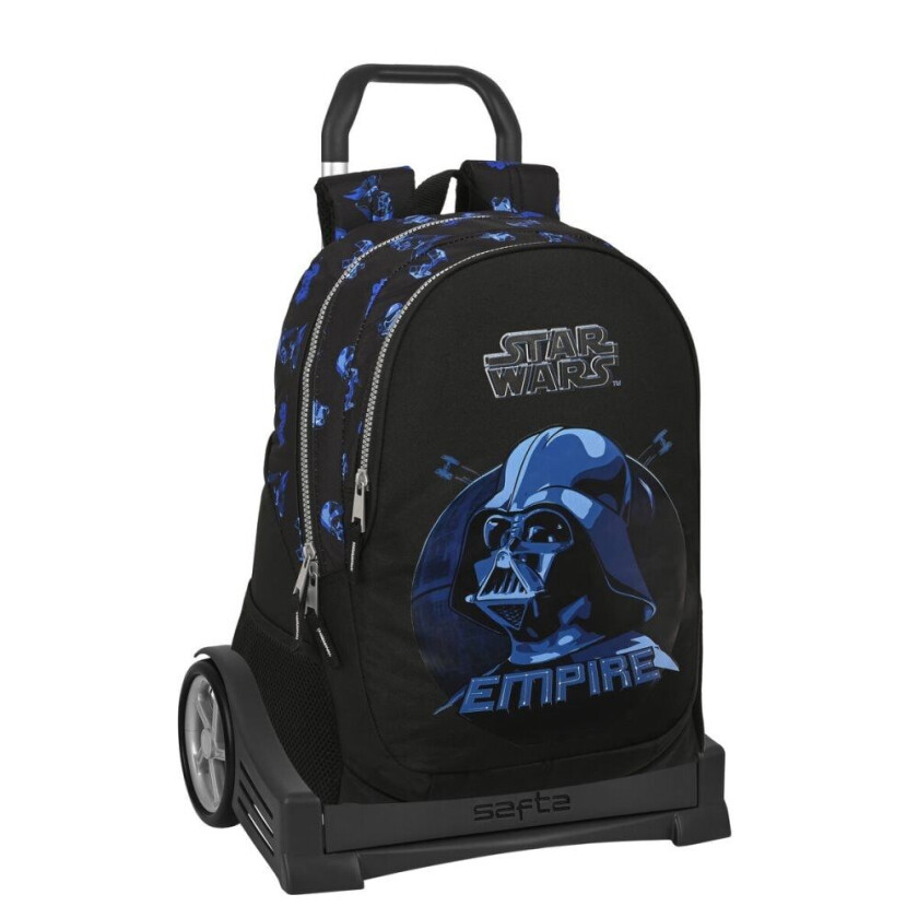 Skolesekk med hjul Star Wars Digital escape Black (32 x 44 x 16 cm)