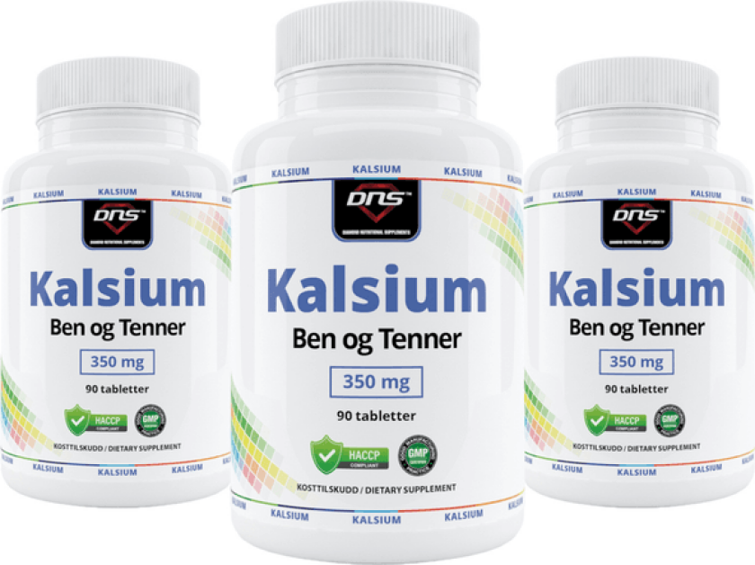 3-pack Kalsium - Ben og Tenner - 3 x 90 tabletter