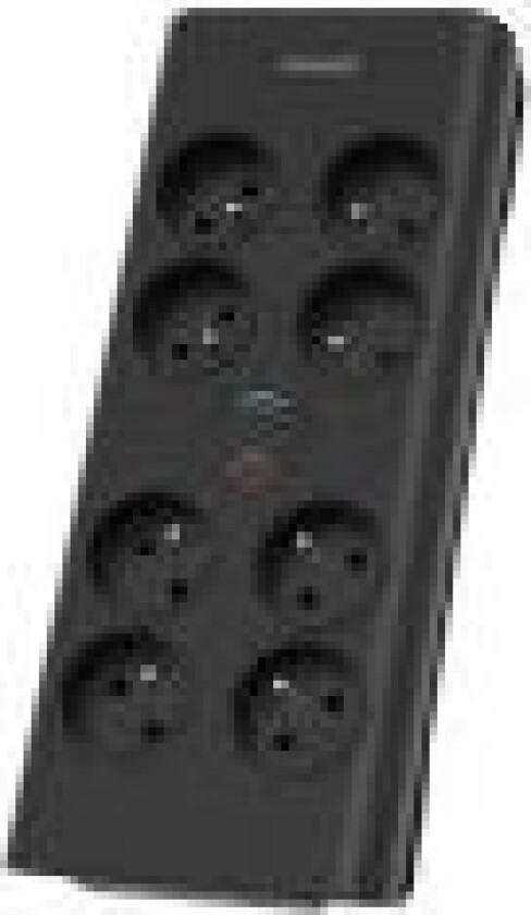 SPN7080BA/60 overspenningsvern Svart 8 AC-uttak 2 m