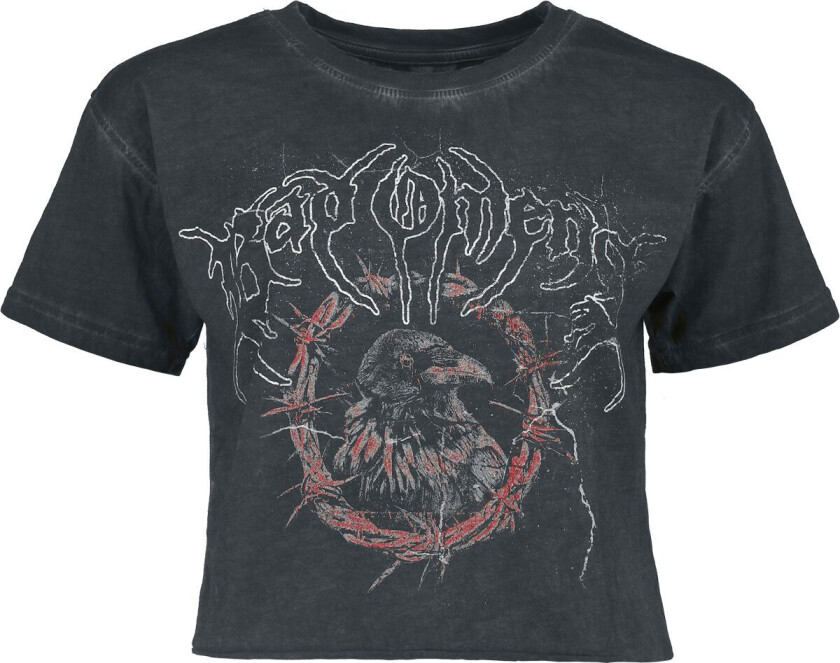 T-skjorte - Draugr Crow - S til 4XL - Damer - koksgrå