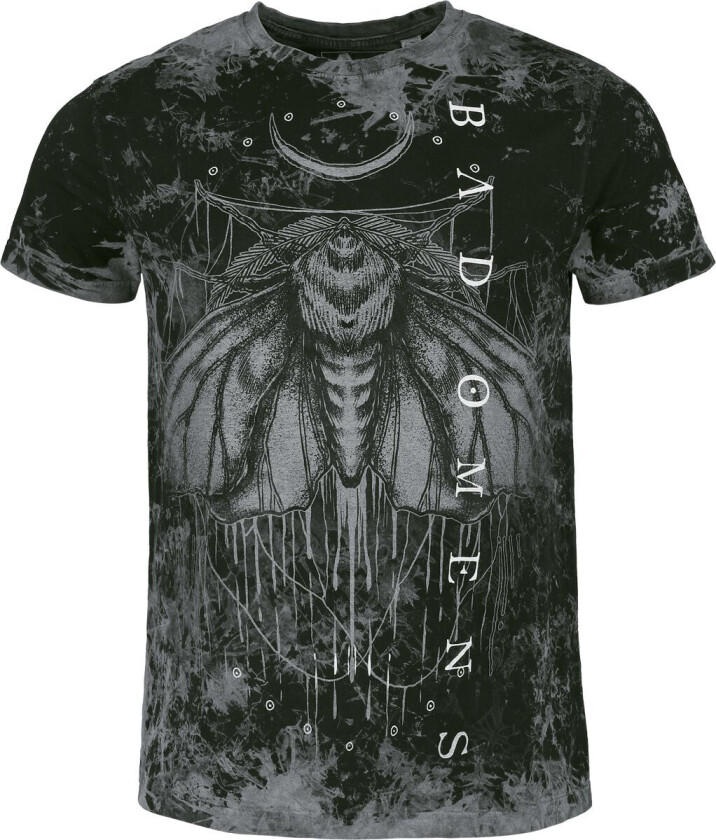 T-skjorte - Shadow Moth - S til 4XL - Herrer - svart
