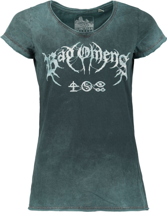 T-skjorte - Metal Logo - S til 4XL - Damer - petroleumsblå