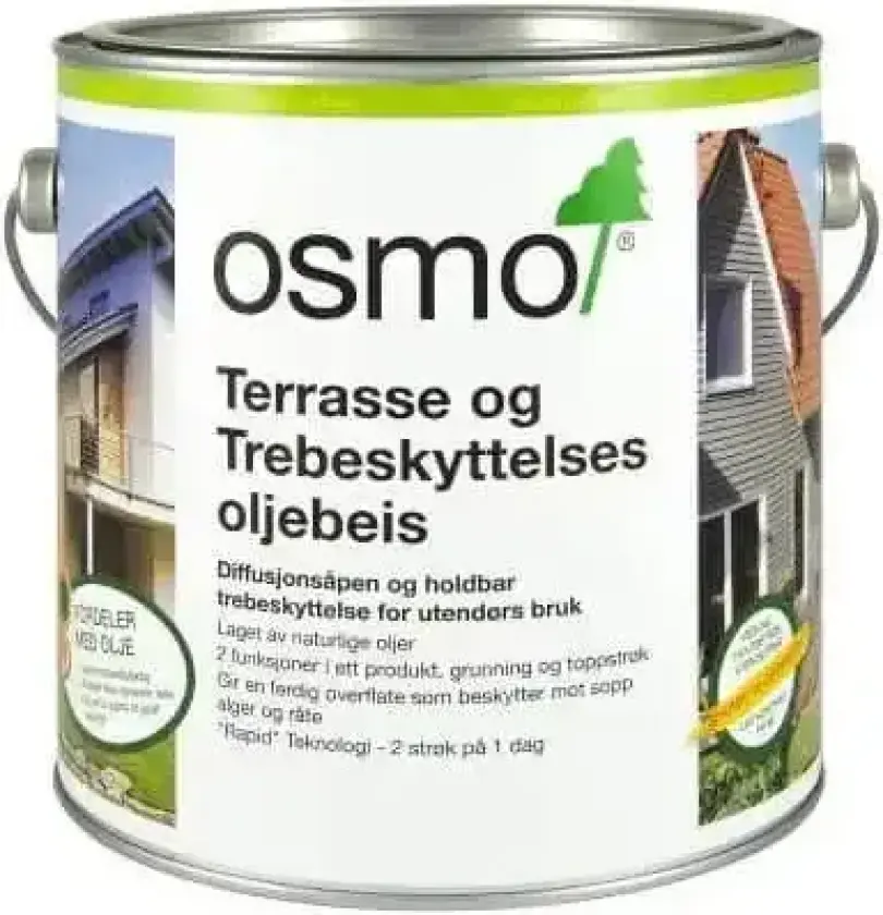 Terrasse og Trebeskyttelses Oljebeis 2,5 liter 701 Fargeløs Klar- Matt 2,5 Liter