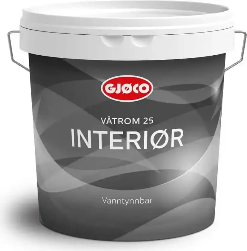 Våtromsmaling Gjøco Interiør 25 glans 2,7 liter