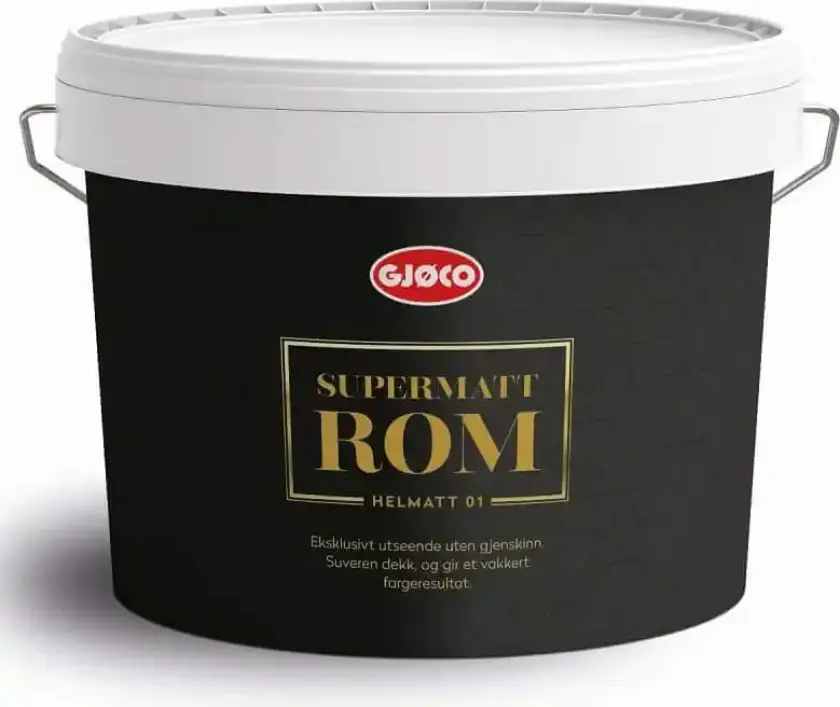 Supermatt Rom - Veggmaling - Gjøco 9 liter