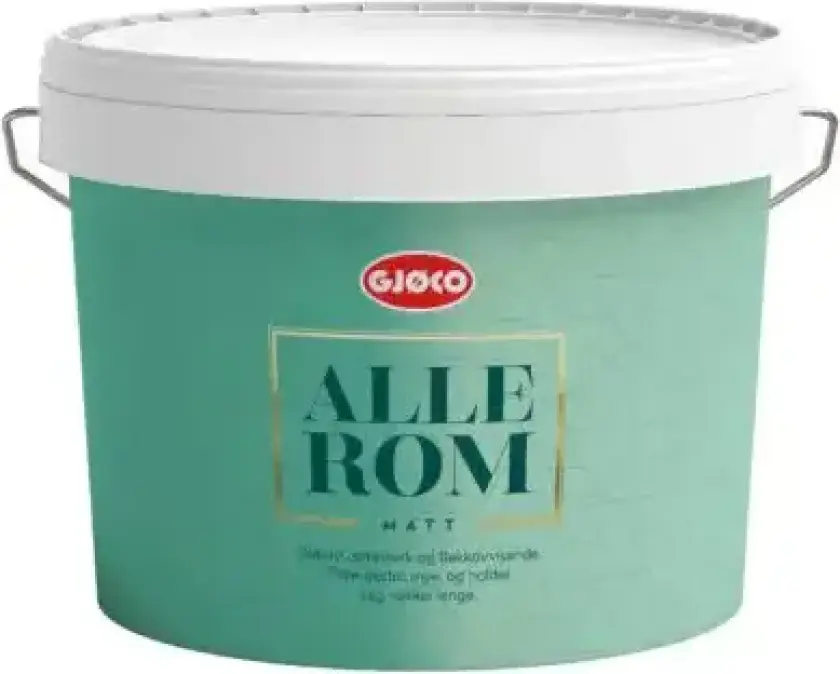 Alle Rom - Slitesterk Veggmaling - Gjøco 9 liter