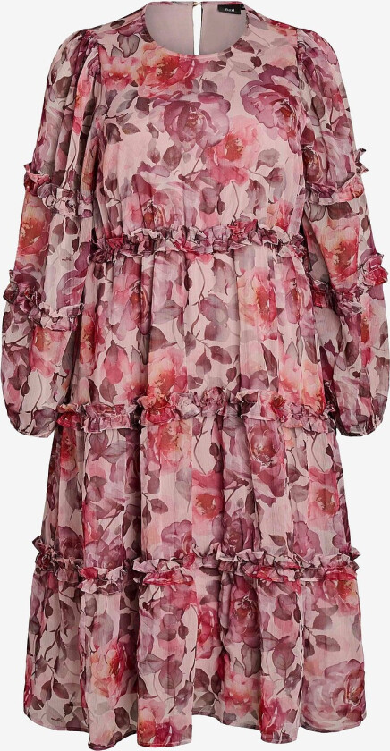 Kjole mTanja L/S Midi Dress - Rød