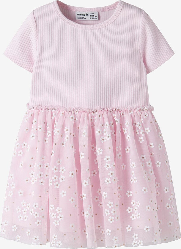 Kjole nmfFloral SS Dress - Rosa