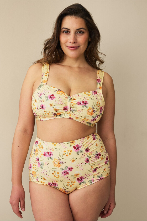 Bikinitruse med shaping-effekt - Gul