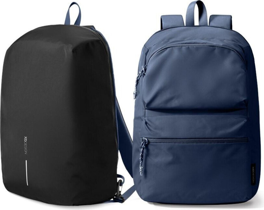 Switch 2-i-1 tursekk ??? tyverisikret ??? marinebl??/svart