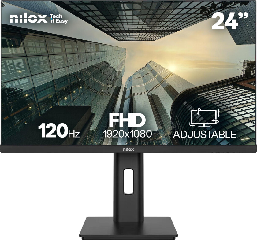 NXM24REG1201 PC-skjerm - 24" FHD, IPS, 1920x1080, 120Hz, 4ms - Svart