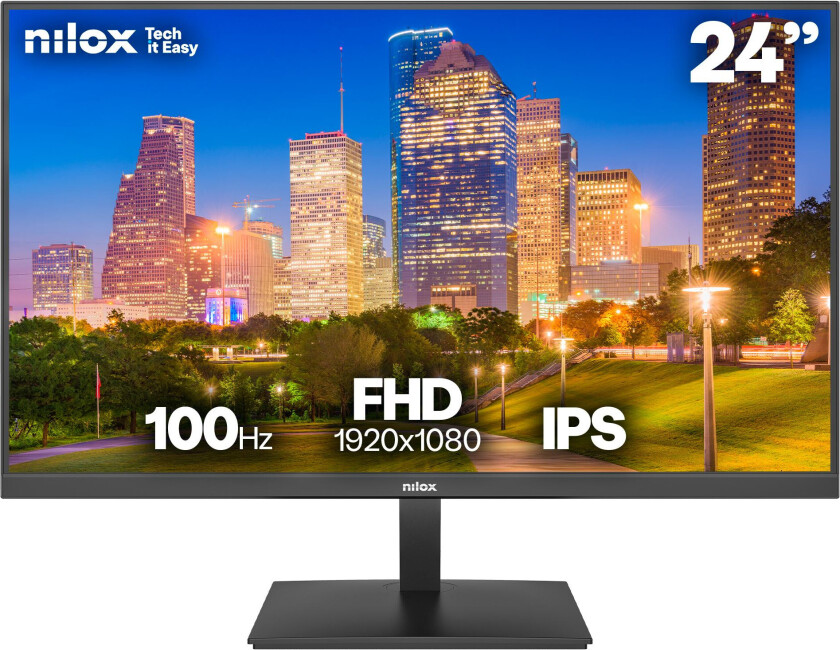 NXM24FHD1202 PC-skjerm - 24", 1920x1080, 100Hz, IPS, 4ms - Svart