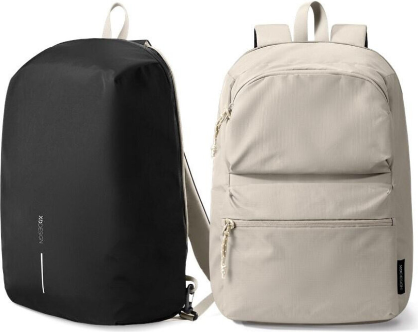 Switch 2-i-1 Tursekk med tyverisikring - Svart/Eik