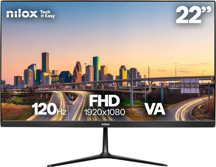 NXM22FHD1201 PC-skjerm - 21.5", 1920x1080, VA, 120Hz, 5ms - Svart