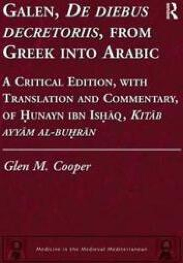 Galen, De Diebus Decretoriis, from Greek into Arabic
