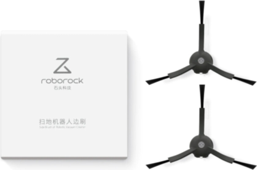 Sidebørste Vinyl , 2-pakning svart