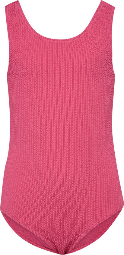 Badedrakt - Rib - HmlJr - Rosa Flamme - - 8 år (128) - Badetøy