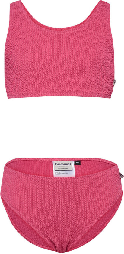 Bikini - Rib - HmlJr - Rosa Flamme - - 10 år (140) - Bikini