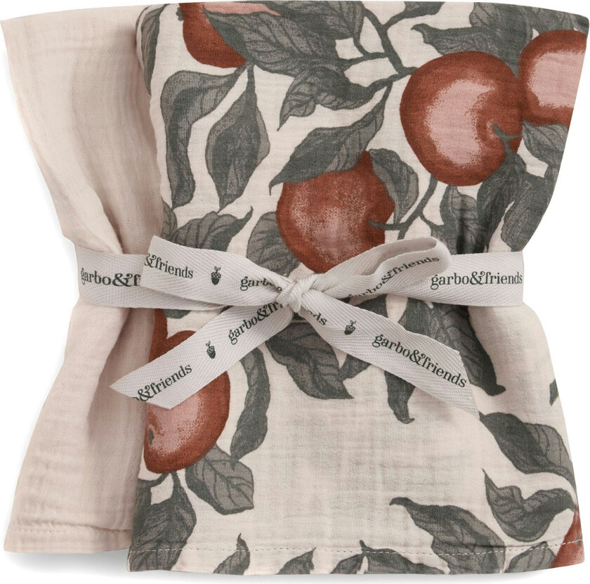 Pomme Musselintepper 2-pk 60x60 Cm - Barnepledd Bomull Rød - GF2122222-5700-1021GL