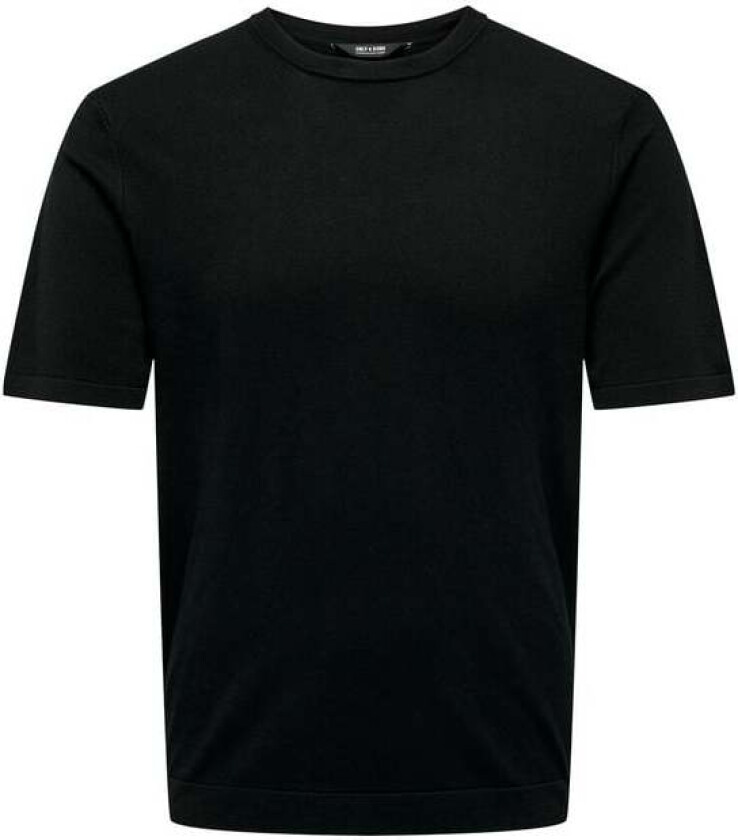 T-skjorte - ONSWYLER LIFE REG 14 SS KNIT NOOS - S til XXL - Herrer - svart