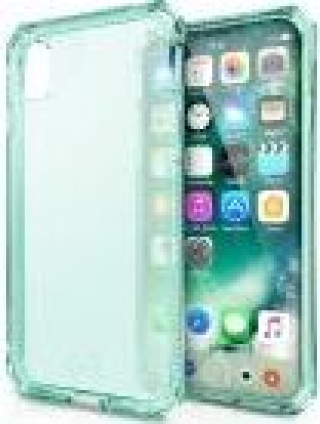 ITSKINS SPECTRUM CLEAR cover til iPhone XS / X®. Tiffany grøn